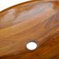 Preview: Waschbecken Massivholz Teak 60x40x10 cm