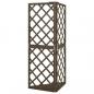 Preview: Eckspalier Grau 50x50x145 cm Massivholz Tanne
