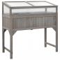 Preview: ARDEBO.de - Hochbeet mit Gewächshaus 110x54x120 cm Massivholz Tanne