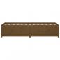 Preview: Tagesbett Honigbraun 90x190 cm Massivholz Kiefer