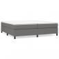 Preview: Bettgestell Dunkelgrau 200x200 cm Stoff