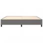 Preview: Bettgestell Dunkelgrau 200x200 cm Stoff