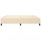 Preview: Bettgestell Creme 200x200 cm Stoff
