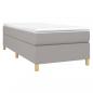 Preview: Bettgestell Hellgrau 80x200 cm Stoff