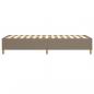 Preview: Bettgestell Taupe 90x190 cm Stoff