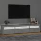 Preview: TV-Schrank mit LED-Leuchten Betongrau 195x35x40 cm