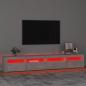 Preview: TV-Schrank mit LED-Leuchten Betongrau 240x35x40 cm