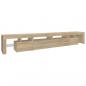 Preview: TV-Schrank mit LED-Leuchten Sonoma-Eiche 260x36,5x40 cm