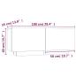 Preview: Nachttisch Braun Eichen-Optik 100x35x40 cm Holzwerkstoff