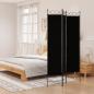 Preview: ARDEBO.de - 3-tlg. Paravent Schwarz 120x200 cm Stoff