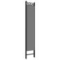 Preview: 6-tlg. Paravent Anthrazit 240x220 cm Stoff