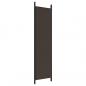 Preview: 4-tlg. Paravent Braun 200x200 cm Stoff