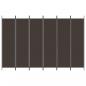Preview: 6-tlg. Paravent Braun 300x200 cm Stoff