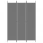 Preview: 3-tlg. Paravent Anthrazit 150x220 cm Stoff