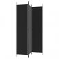 Preview: 3-tlg. Paravent Schwarz 150x220 cm Stoff