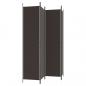 Preview:  4-tlg. Paravent Braun 200x220 cm Stoff