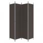 Preview:  4-tlg. Paravent Braun 200x220 cm Stoff