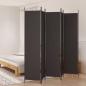 Preview: ARDEBO.de - 5-tlg. Paravent Braun 250x220 cm Stoff