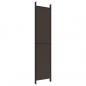 Preview: 5-tlg. Paravent Braun 250x220 cm Stoff