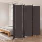Preview: ARDEBO.de - 6-tlg. Paravent Braun 300x220 cm Stoff
