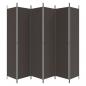 Preview: 6-tlg. Paravent Braun 300x220 cm Stoff