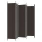 Preview: 6-tlg. Paravent Braun 300x220 cm Stoff