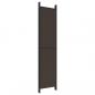 Preview: 6-tlg. Paravent Braun 300x220 cm Stoff
