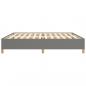Preview: Bettgestell Dunkelgrau 200x200 cm Stoff