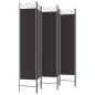 Preview: 6-tlg. Paravent Braun 200x200 cm Stoff