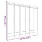 Preview: 6-tlg. Paravent Braun 200x200 cm Stoff