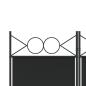 Preview: 5-tlg. Paravent Schwarz 200x220 cm Stoff