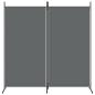 Preview: 2-tlg. Paravent Anthrazit 175x180 cm Stoff