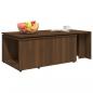 Preview: Couchtisch Braun Eichen-Optik 150x50x35 cm Holzwerkstoff
