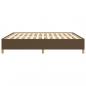 Preview: Bettgestell Dunkelbraun 160x200 cm Stoff