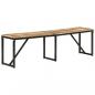 Preview: Sitzbank 160x35x46 cm Massivholz Mango