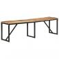 Preview: Sitzbank 160x35x46 cm Massivholz Mango
