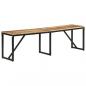 Preview: Sitzbank 160x35x46 cm Massivholz Mango
