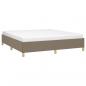 Preview: Bettgestell Taupe 180x200 cm Stoff