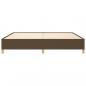 Preview: Bettgestell Dunkelbraun 200x200 cm Stoff