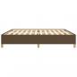 Preview: Bettgestell Dunkelbraun 200x200 cm Stoff