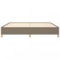 Preview: Bettgestell Taupe 200x200 cm Stoff