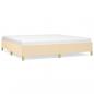 Preview: Bettgestell Creme 200x200 cm Stoff