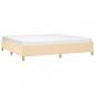 Preview: Bettgestell Creme 200x200 cm Stoff