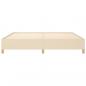 Preview: Bettgestell Creme 200x200 cm Stoff