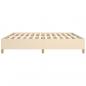 Preview: Bettgestell Creme 200x200 cm Stoff