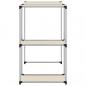 Preview: Waschmaschinenregal Creme 87x55x90,5 cm Eisen