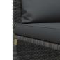 Preview: Modulares Ecksofa mit Kissen Grau Poly Rattan