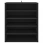 Preview: Schuhschrank Schwarz 60x35x70 cm Holzwerkstoff