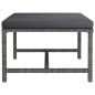Preview: 6-tlg. Garten-Lounge-Set mit Kissen Poly Rattan Grau