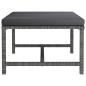 Preview: 6-tlg. Garten-Lounge-Set mit Kissen Poly Rattan Grau